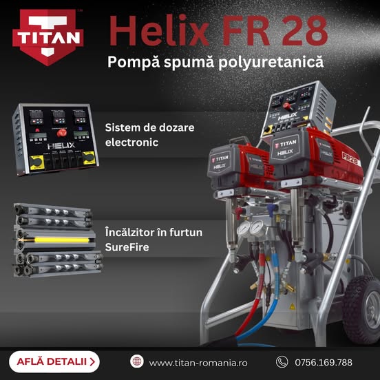 Pompa de spumă poliuretanică Titan Helix FR 28