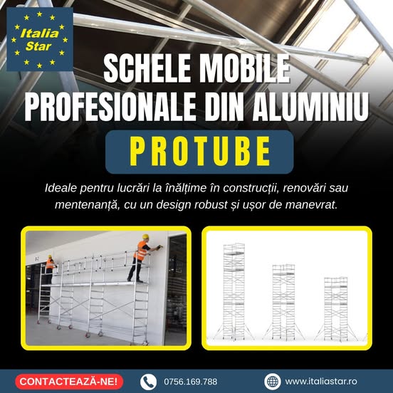 Schele mobile profesionale din aluminiu ProTUBE Italia Star