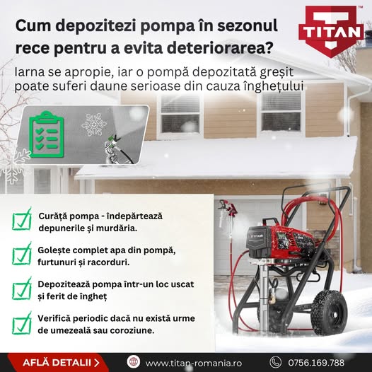 Cum depozitezi pompa în sezonul rece pentru a evita deteriorarea?