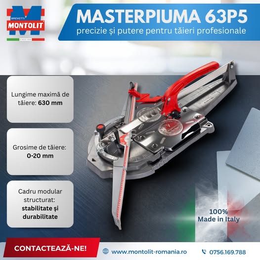 MasterPiuma 63P5 – precizie și putere pentru tăieri profesionale