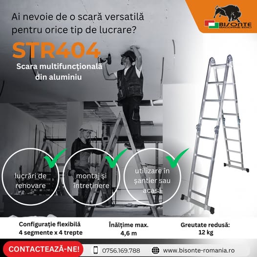 Ai nevoie de o scară versatilă pentru orice tip de lucrare?