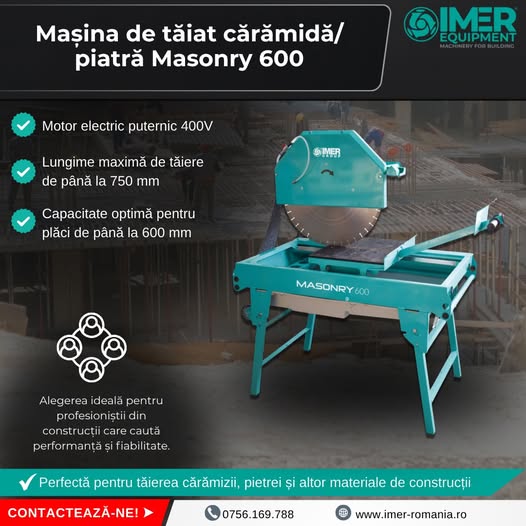 IMER Masonry 600 masina de taiat caramida / piatra