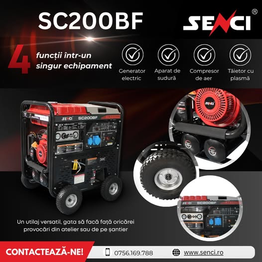 SC200BF de la Senci – 4 funcții într-un singur echipament!