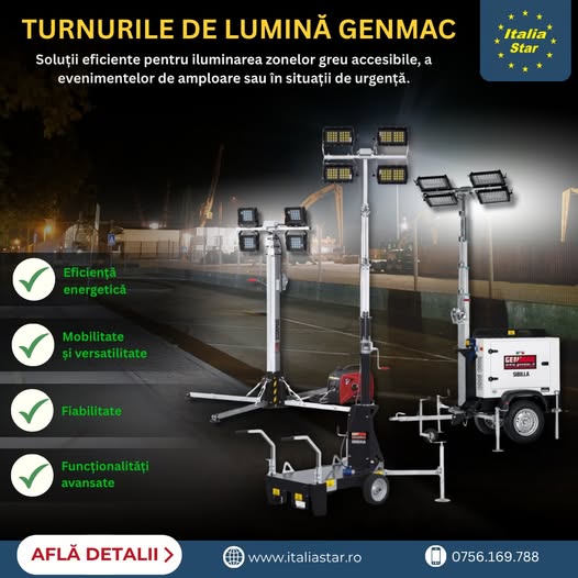 Turnuri de lumină Genmac, concepute pentru o gamă variată de aplicații