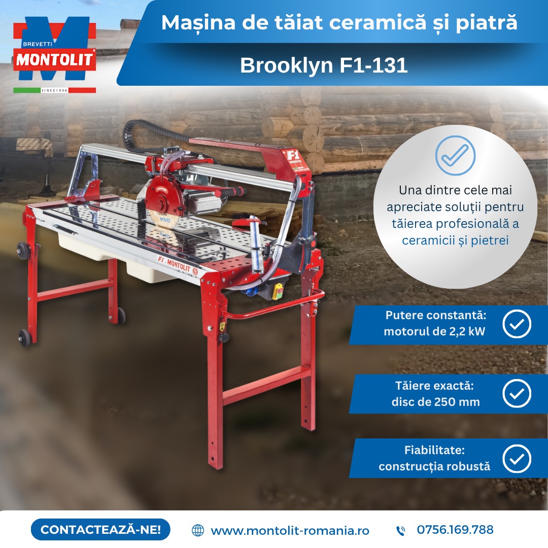 Mașina de tăiat ceramică și piatră Montolit Brooklyn F1-131