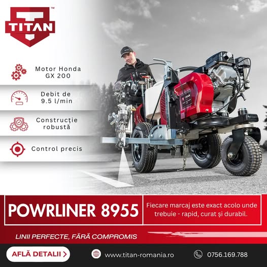 POWRLINER 8955 – alegerea profesioniștilor în marcaje rutiere și i...