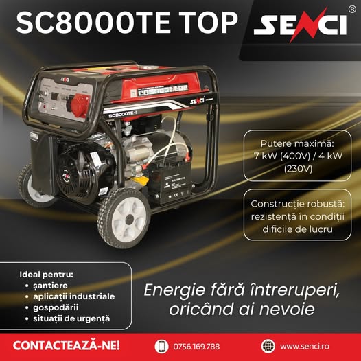 SENCI SC8000TE TOP – putere stabilă, fiabilitate și autonomie
