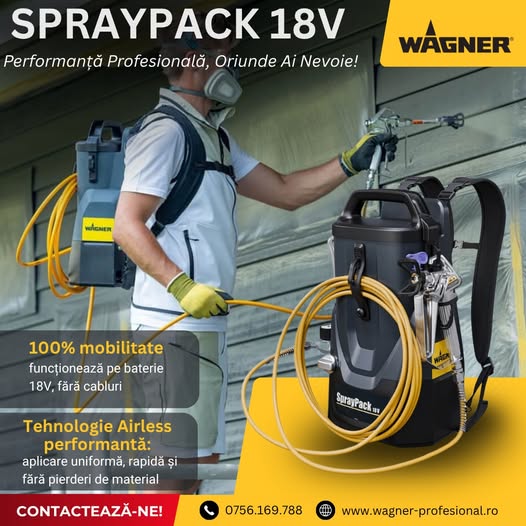 Wagner SprayPack 18V – Performanță Profesională