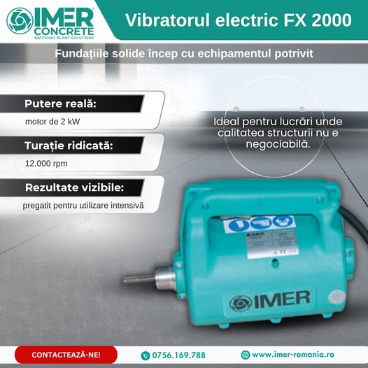 Cu FX 2000 obții o compactare corectă, rapidă și fără compromisuri