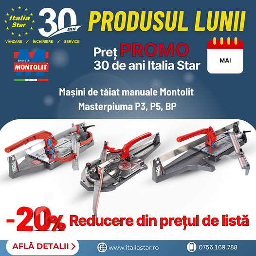 Produsul lunii MAI / 30 de ani Italia Star