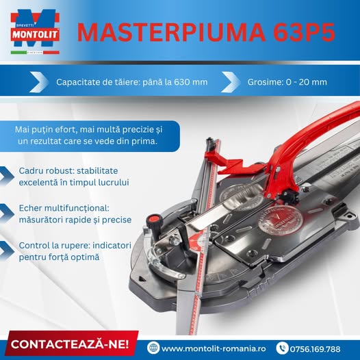 MasterPiuma 63P5 este alegerea profesioniștilor care vor control total