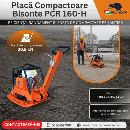 Bisonte PCR 160-H – compactare puternică pentru lucrări profesional...