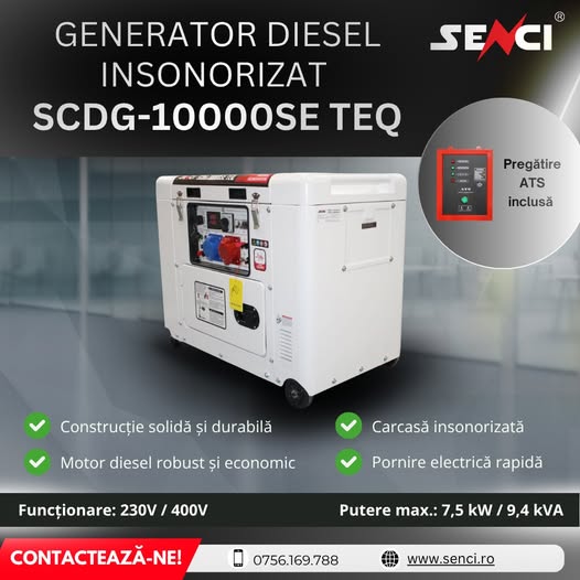 Generator SCDG-10000SE TEQ – Energie sigură și performanță profes...