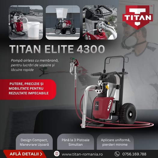Pompa airless cu membrană Titan Elite 4300
