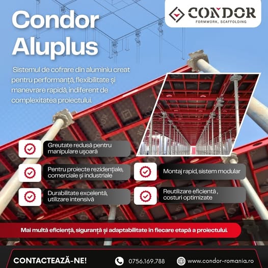 Condor Aluplus – eficienta si rapiditate in sistemele de cofrare