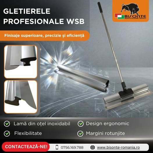 Gletiere profesionale din seria 𝐖𝐁𝐒