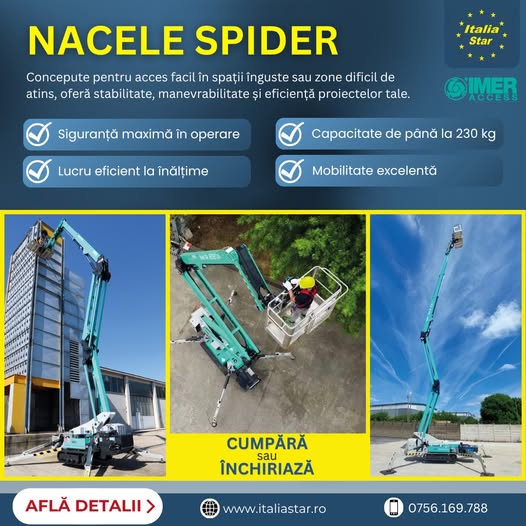 Performanță și siguranță la înălțime cu Nacelele Spider IMER