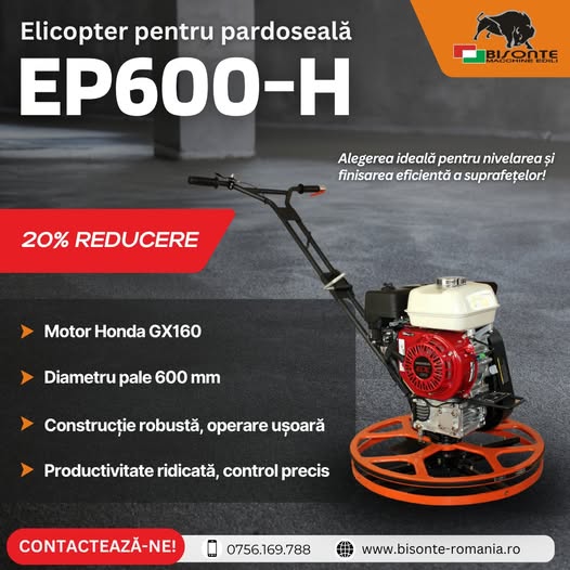 REDUCERE 20% la EP600-H – Elicopter pentru pardoseală cu pale 600 mm...