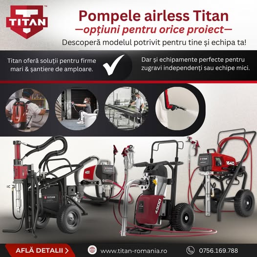 Pompe airless potrivite pentru orice proiect!