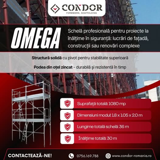 CONDOR Omega – schelă profesională pentru proiecte unde siguranța ...