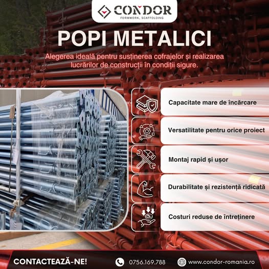Alege popii metalici Condor și construiește cu încredere!