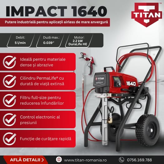 TITAN Impact 1640 – Putere industrială pentru aplicații airless de ...
