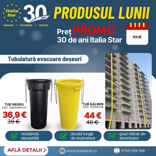 Produsele lunii Iulie | 30 de ani Italia Star