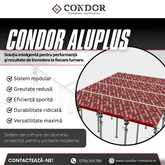 Condor Aluplus sistem de cofrare din aluminiu