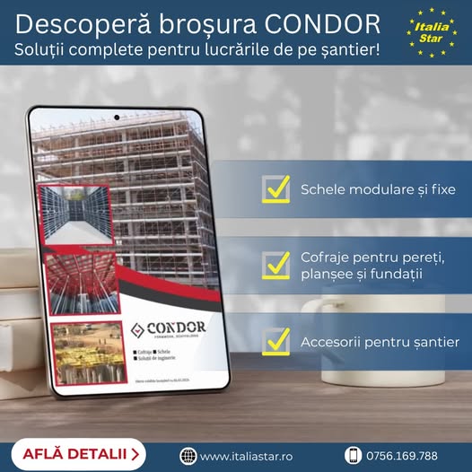 Descoperă broșura CONDOR – soluții complete pentru lucrările de p...