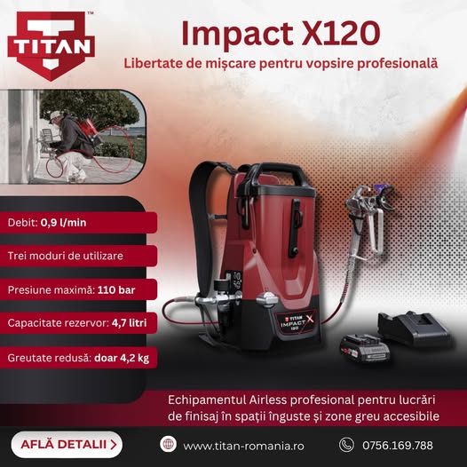 TITAN Impact X120 – libertate de mișcare pentru vopsire profesional�...
