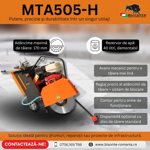 Bisonte MTA505-H – putere, precizie și durabilitate într-un singur util...