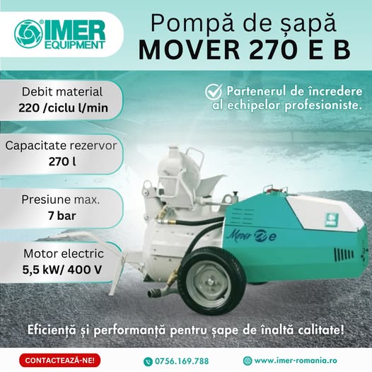 Pompa de șapă MOVER 270 E B