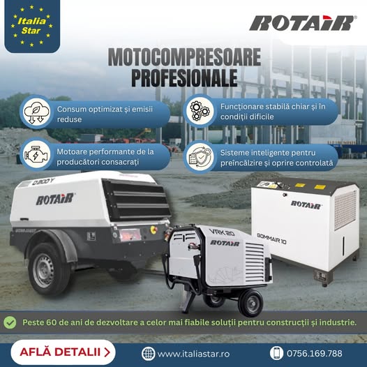 ROTAIR – motocompresoare profesionale