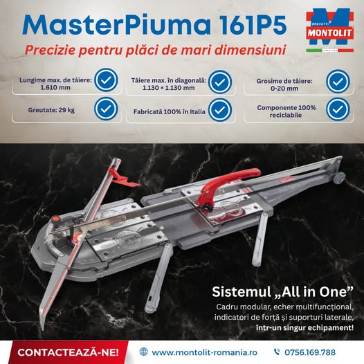 Echipament pentru tăiat gresie È™i faianță MASTERPIUMA 161P5 – pre...