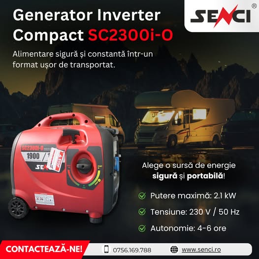 SC2300i-O – Generator inverter compact. Energie stabilă oriunde ai n...