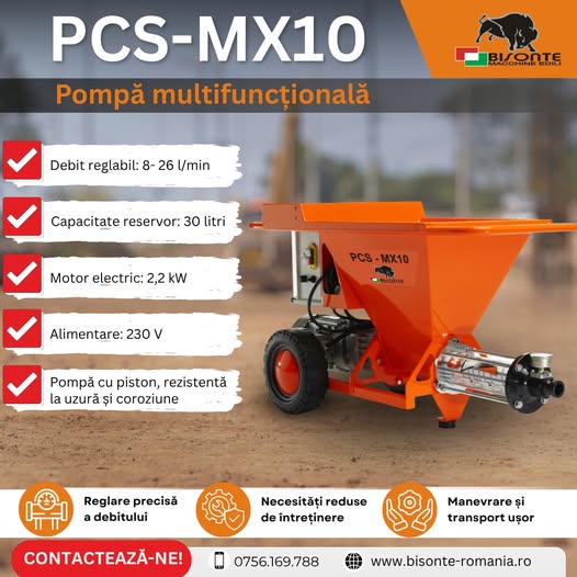 PCS-MX10 – pompa multifuncțională pentru aplicații profesionale