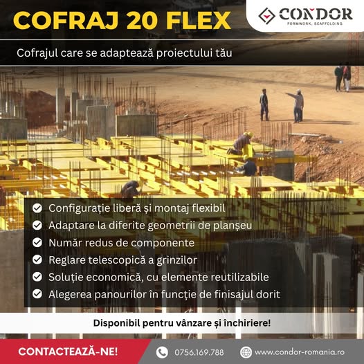 20 FLEX – cofrajul care se adaptează proiectului tău