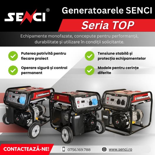 Generatoarele SENCI din seria TOP – energie sigură pentru proiectele...