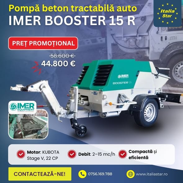 LICHIDARE STOC – Pompe IMER la PREȚURI PROMOȚIONALE, cu TRANSPORT S...