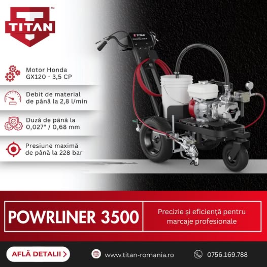TITAN POWRLINER 3500 – precizie și eficiență pentru marcaje profes...