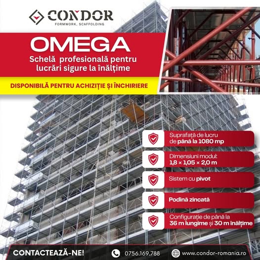 CONDOR OMEGA – când lucrul la înălțime cere stabilitate, eficien...
