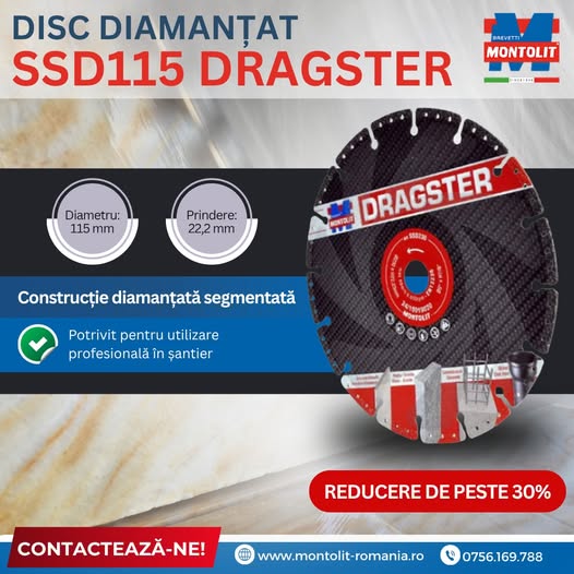 Disc diamantat SSD115 DRAGSTER cu reducere de peste 30%