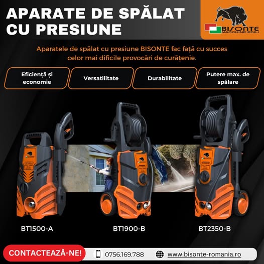 Curățenie rapidă, ușoară și eficientă cu aparatele de spălat cu pre...
