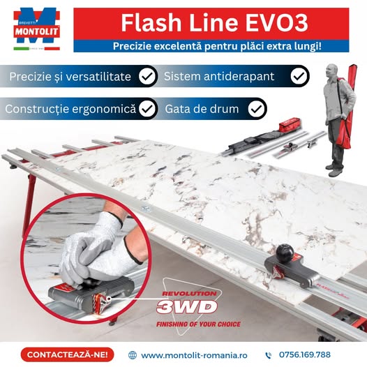 Dispozitiv de taiere Flash Line EVO3 – precizie garantată pentru pla...