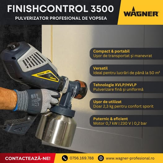 Pulverizator profesional de vopsea FinishControl 3500 – profesional s...