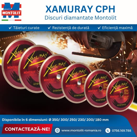 Discuri diamantate XAMURAY CPH de la Montolit – precizie care nu face...