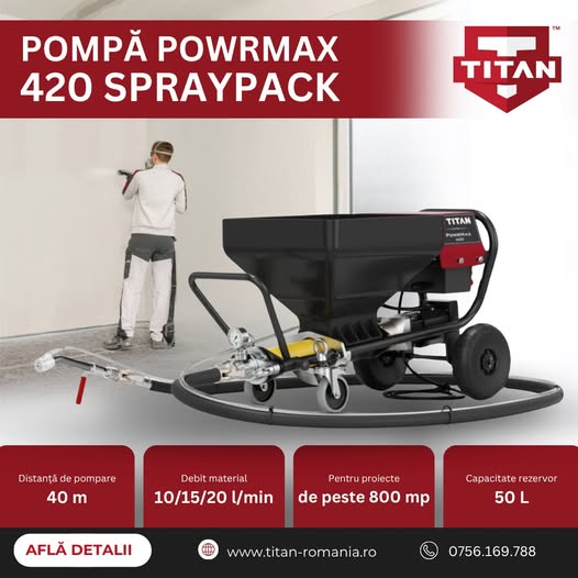 Pompă multifuncțională PowrMax 420 SprayPack – versatilitate și p...