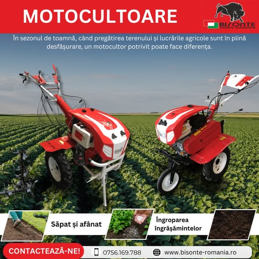 MOTOCULTOARE BISONTE – putere si fiabilitate pentru orice lucrare!
