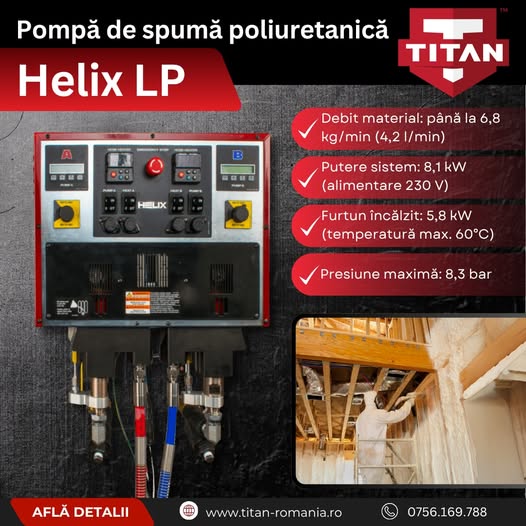 HELIX LP: sistem profesional pentru pulverizarea spumei!