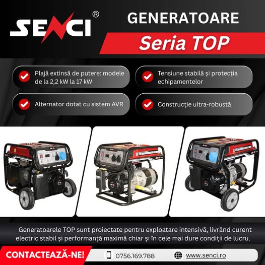 Generatoarele SENCI din Seria TOP: putere absolută și energie fără comp...